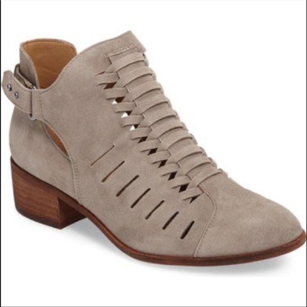 Sam Edelman Pierson Woven Cutout Booties in Putty Size 8.5